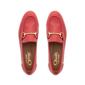 Carl Scarpa Arlie Leather Snaffle Loafers Red